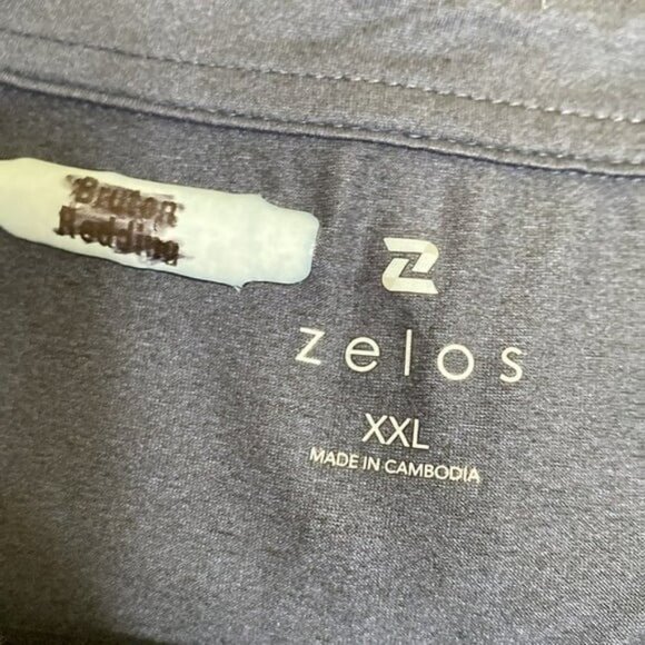 Zelos shirt mens polo performance pull on in XXL - Picture 4 of 6